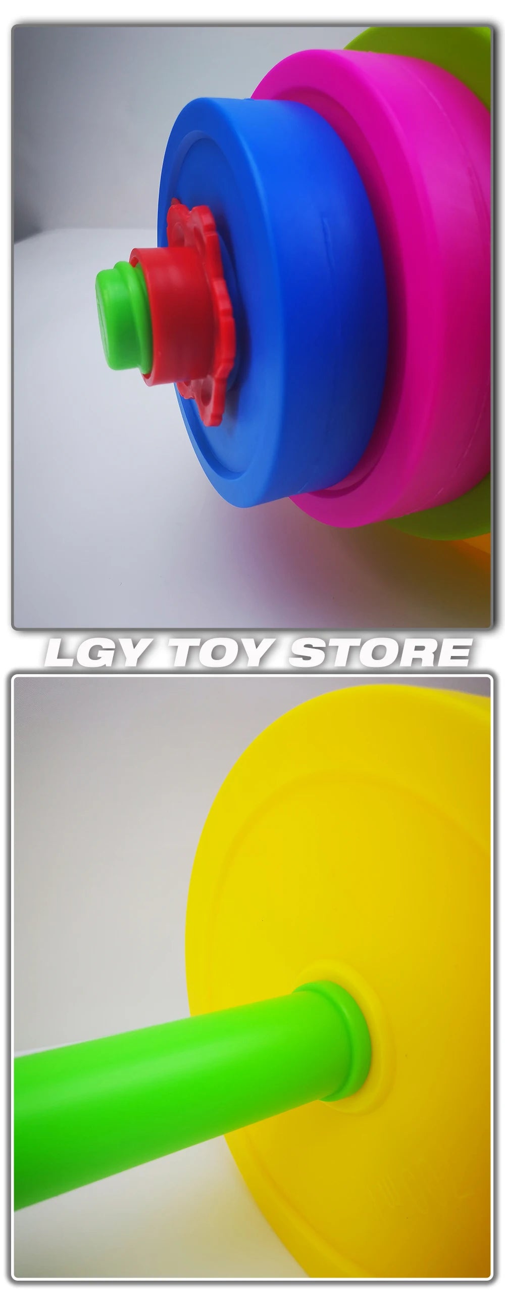 Children dumbbell detachable long barbell child boy girl plastic filled sand outdoor sports beach toys children indoor toys kids