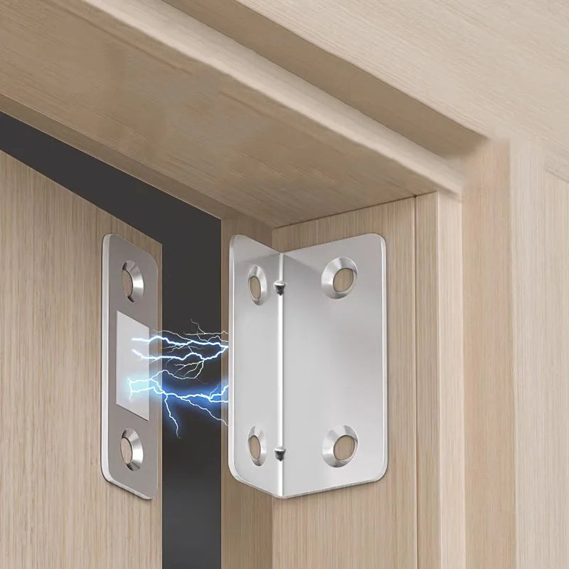 Cabinet Catches Stopper L-type Ultra Thin Door Strong Magnets Invisible No Nail Needed Adhesive Drawer Magnet Lock Closet Closer