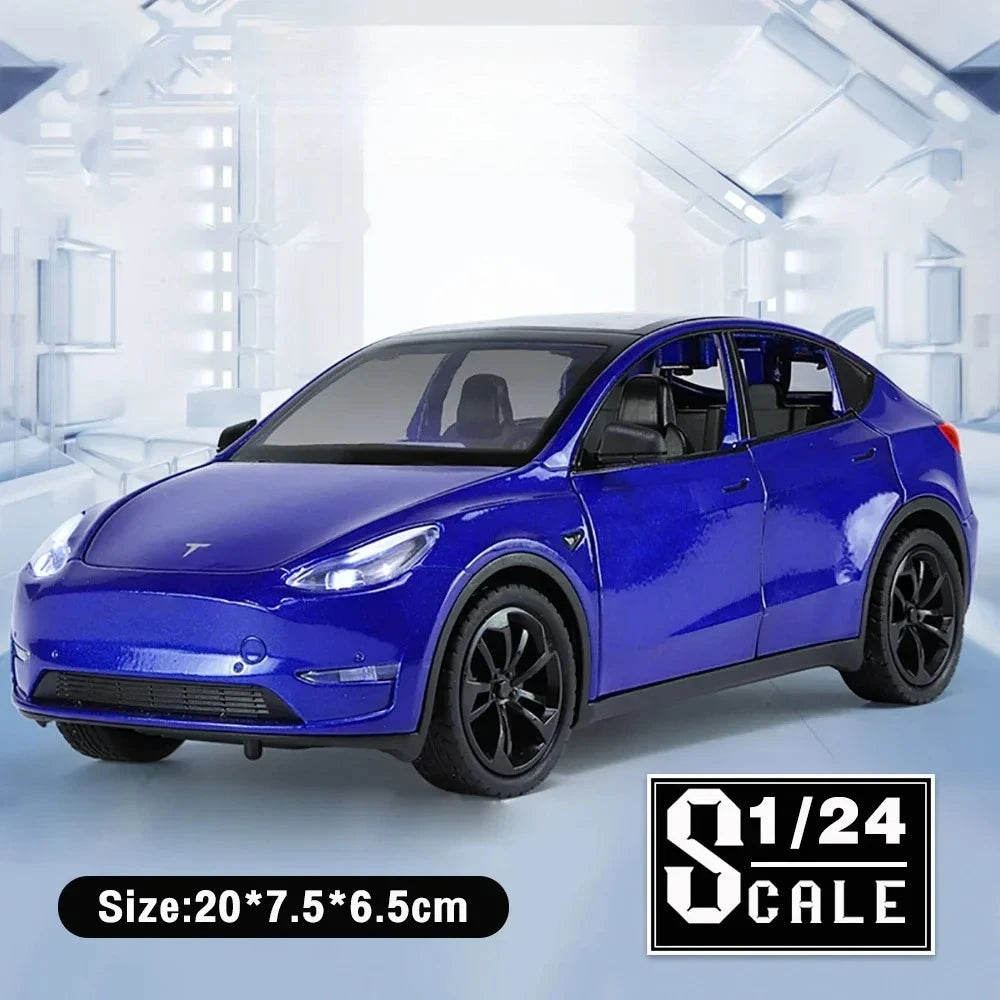Metal Cars Toys Scale 1/24 Y Diecast Alloy Car For Boys Children Kids Toy Vehicles Sound And Light Pull Back