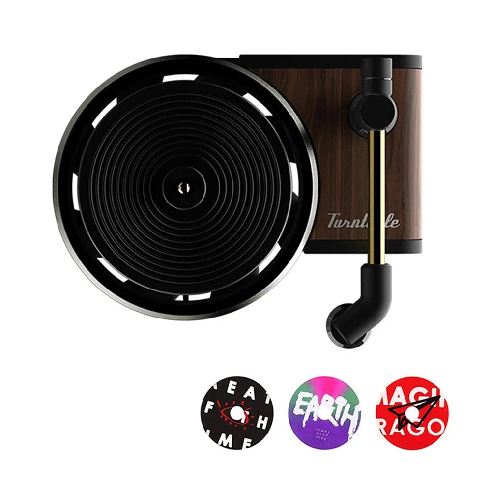 Car Air Freshener Kit Record Player Turntable Car Perfume Clip Vinyl Phonograph Air Vent Outlet Aromatherapy Clip Smell Diffuser