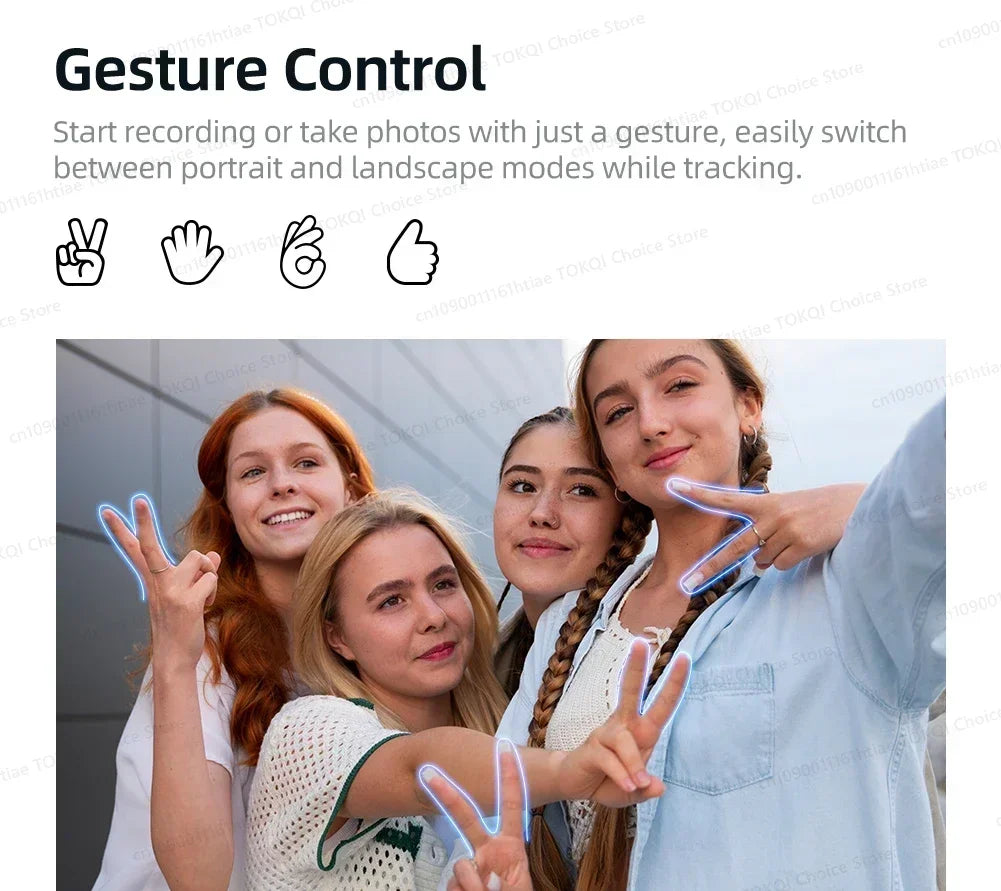 Handheld 3-Axis Gimbal Stabilizer for iPhone & Android, Anti-Shake Phone Holder with Tripod, for Vlogging & Video Recording