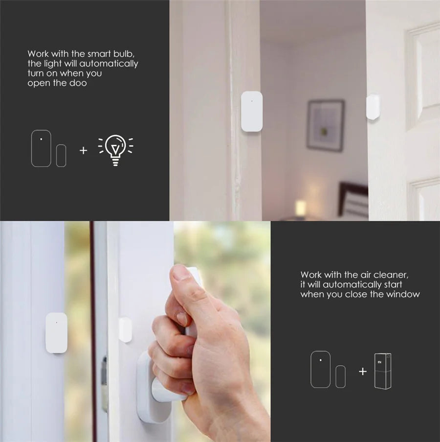 Aqara Smart Door Window Sensor Zigbee Mini Door Sensor Wireless Connection Alarm Smart Home for Mijia Mi Home Gateway HomeKit