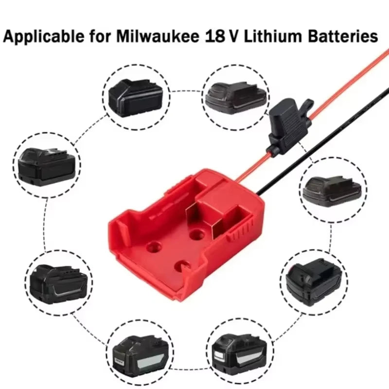 Igniter Jump Starter For Makita For DeWalt For Milwaukee 18V Car or Motorcycle Lithium Battery Emergency Power Supply