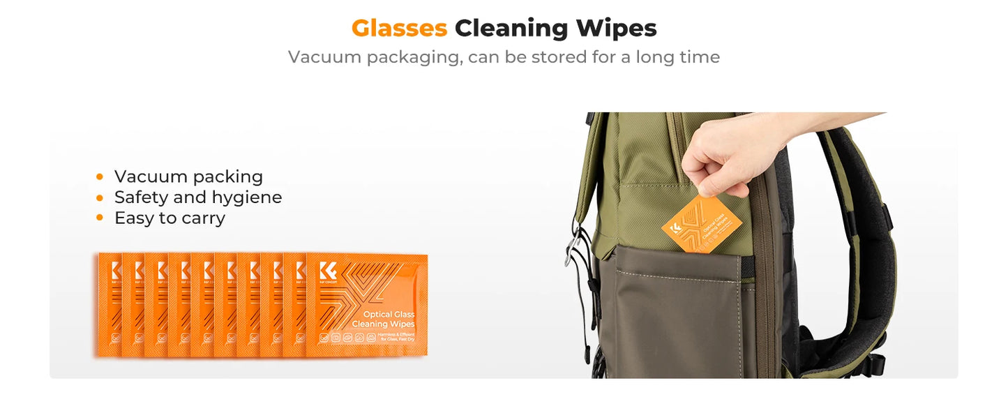 K&F Concept Camera Lens Cleaning Kit with Camera Blower Glasses Wipes Cloth Cleaning Liquid Cleaning Pen for Camera Lens Phone