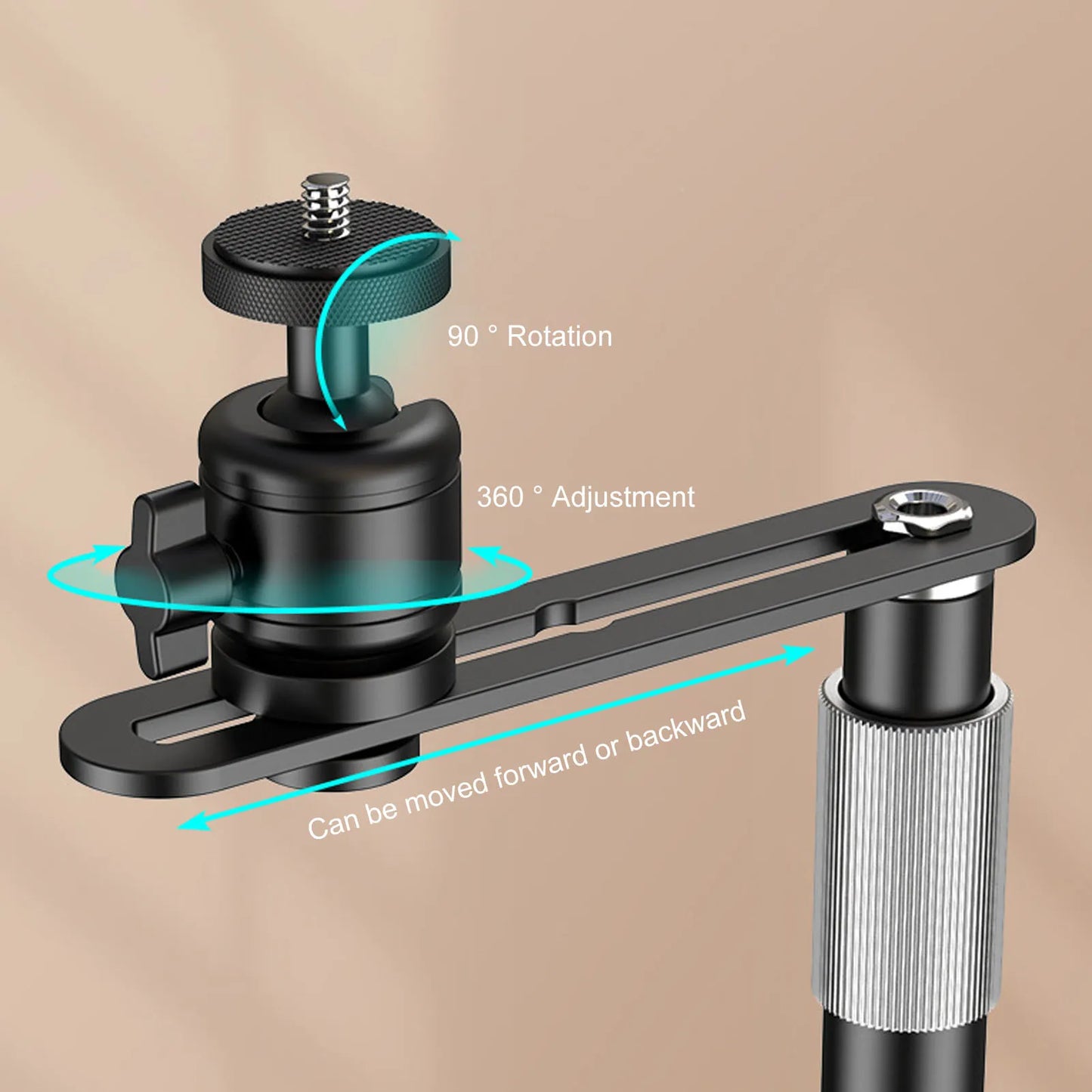 Adjustable Projector Stand Projector Stand 24‑40CM Adjustable Angle Projector Mount Holder 1/4in Thread for Sofa Bedside