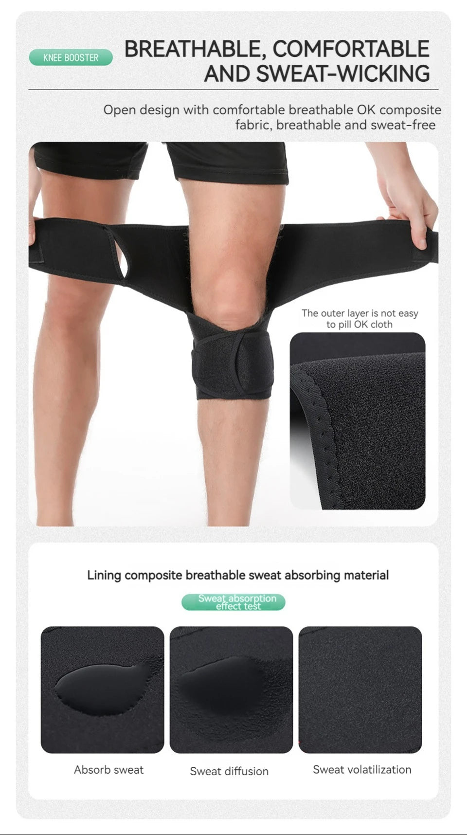 1Pcs Knee Support Medical Power Lift Knee Weakly Brace Joint Support Spring Stabilizer Gym sports Heath Care Leg Stretcher