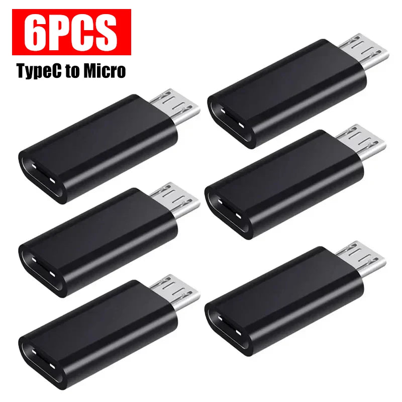 USB Type C To Micro USB Adapter for Phone Tablet Android Charger Data Cable Adapter Micro USB Female To TypeC Male OTG Converter