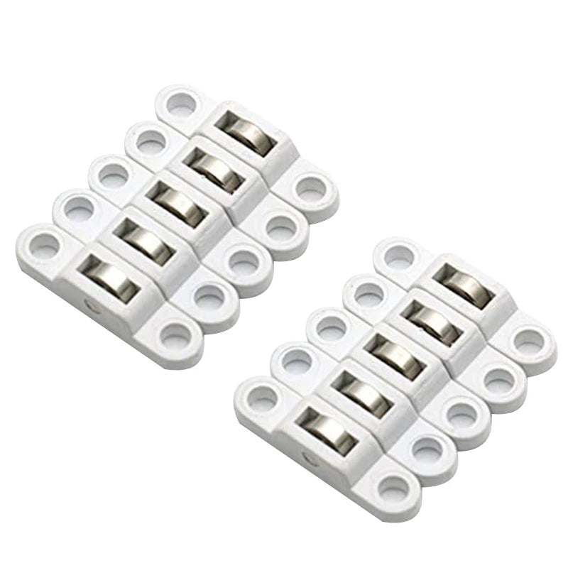 10PCS Sliding Door Roller Cabinet Copper Caster Wheel Pulley for Wardrobe Furniture Door Window Accessories Width 7.5mm B03E