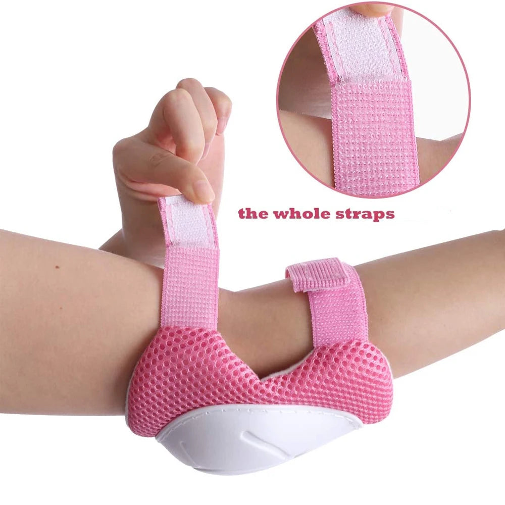 6PCS Kids Protective Gear Set Knee Pads for  3-14 Years Toddler Knee & Elbow Pads with Wrist Guards 3 in 1 for Skating Cycling