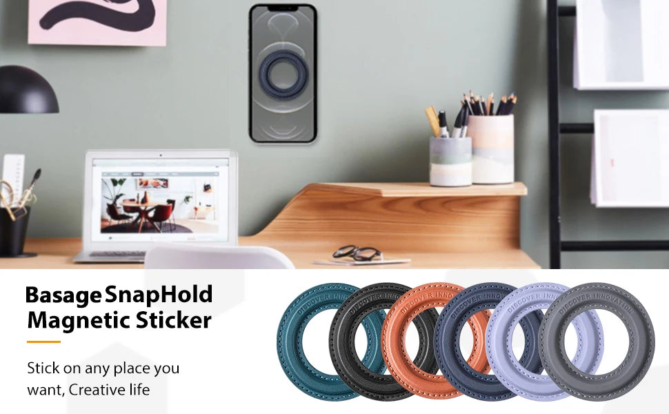 Magnetic Ring Holder For iPhone 14 13 12,Magnet Wall Mobile Phone Holder Magnetic For MagSafe,Car Phone Stand,Sticker Stand