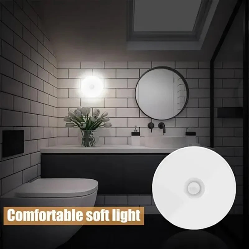 LED Motion Sensor Night Light USB Rechargeable Night Lamp For Kitchen Cabinet Wardrobe Lamp Staircase Wireless LED Closet Light