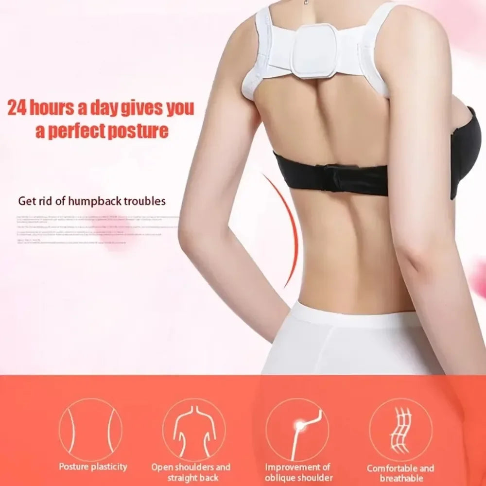 Back Posture Corrector Adjustable Support Shoulder Belt Adults Children Back Straightener Correction Spine Bone