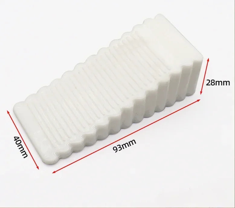 Rubber Door Stopper Movable No Drill Anti Slip Anti Collision Front Wedge for Home Household Furniture Protector