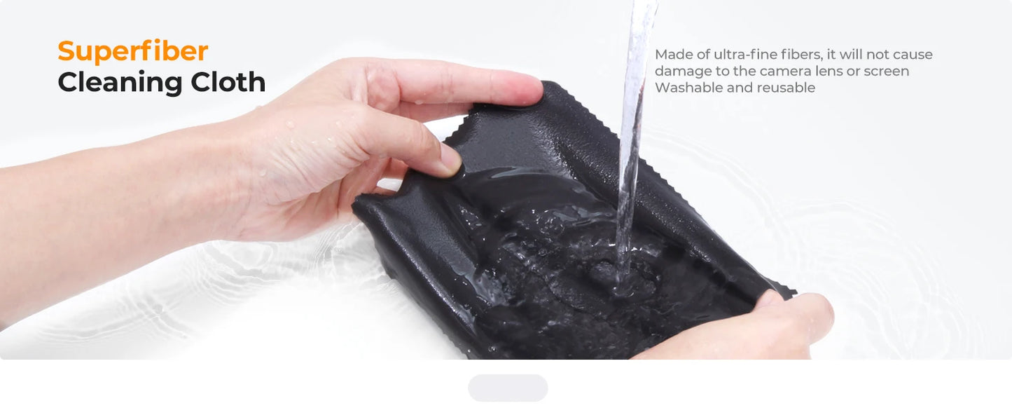 K&F Concept Camera Lens Cleaning Kit with Camera Blower Glasses Wipes Cloth Cleaning Liquid Cleaning Pen for Camera Lens Phone
