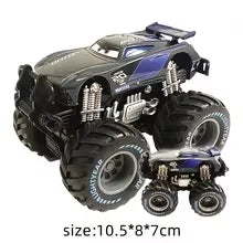 Pixar Cars 2 3 Wrestler Mater And Lightning Mcqueen Racing Series Metal Alloy Vehicle Toys For Kids High Legged Collectible Gift