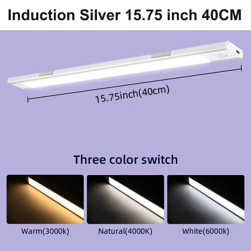 LED Sensor Cabinet Lights Dimmable Night Light for Living Room Wardrobe Kitchen Lamp Led Tube Wireless Motion Sensor Night Lamp