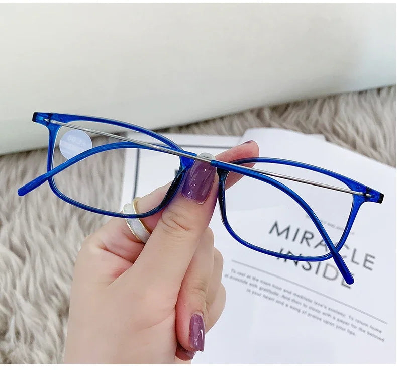 Anti-Blue Light Reading Glasses Full Frame Glasses for men and women radiation protection Square Optical Computer Glasses