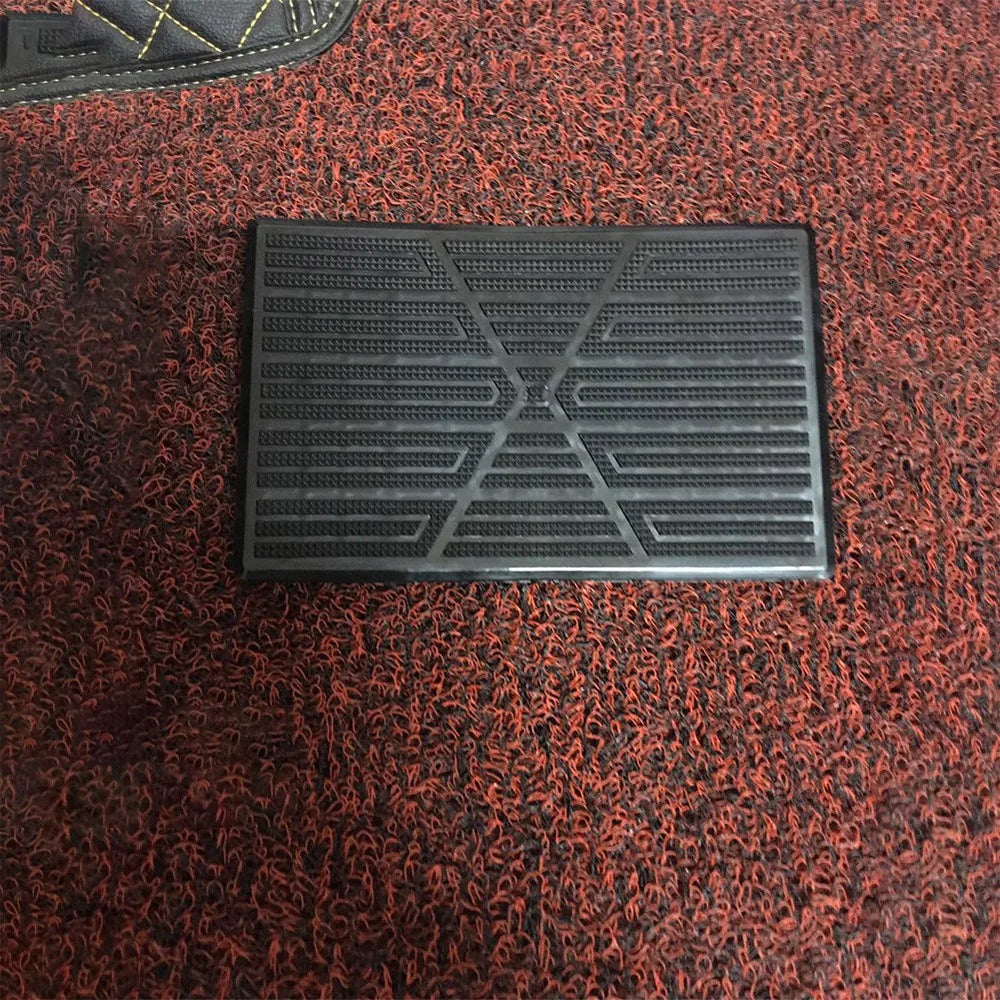 1*Universal Car Floor Pad PVC Pedal Plate Anti Skid Foot Heel Scuff Plate Car Floor Mat Non-Slip Carpet Patch 23×15cm Car Mats