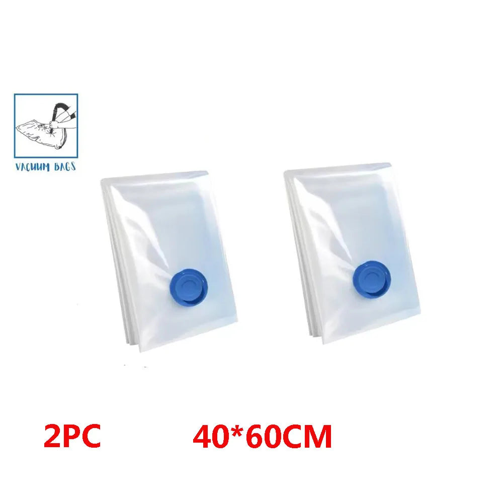 1/5 Pack Vacuum Storage Bags, Space Saver Bags Compression for Comforters and Blankets, Sealer Clothes Travel Packing Organizer