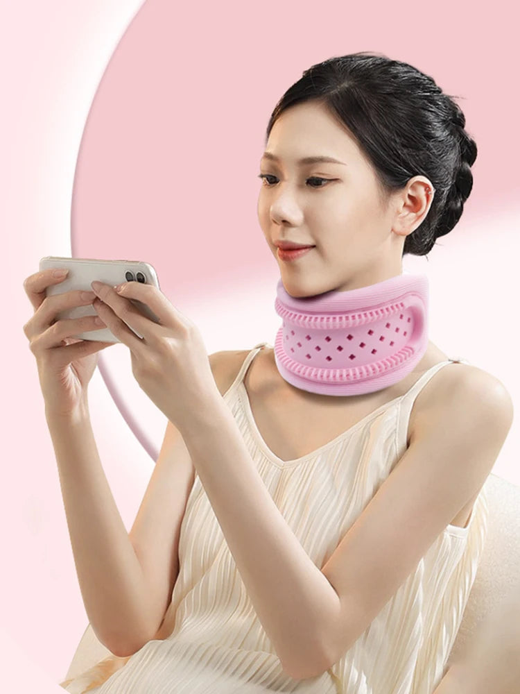 Neck Brace Anti Bowing And Neck Protection Household Portable Neck Forward Leaning Cervical Corrector Breathable Neckband Cover