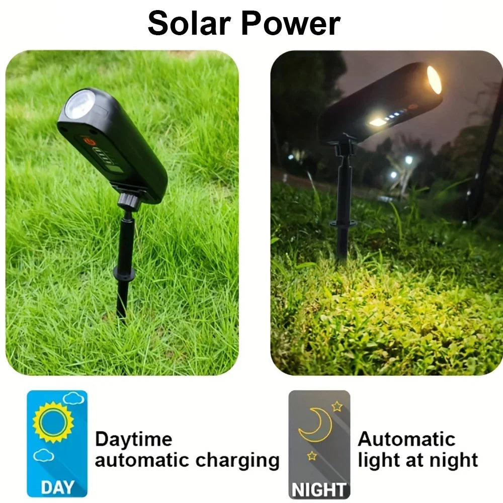 Solar LED Light Outdoor Solar Wall Light IP65 Green Garden Light Solar Spotlights Solar Uplights for Trees Pathway Yard