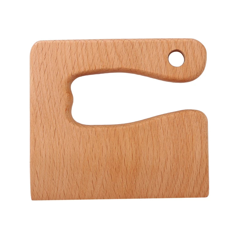 Wooden Montessori Knife Kids Cooking Toys Educational Safe Knives Cut Fruit Basic Toys & Life Skills Kitchen Tools For Toddlers
