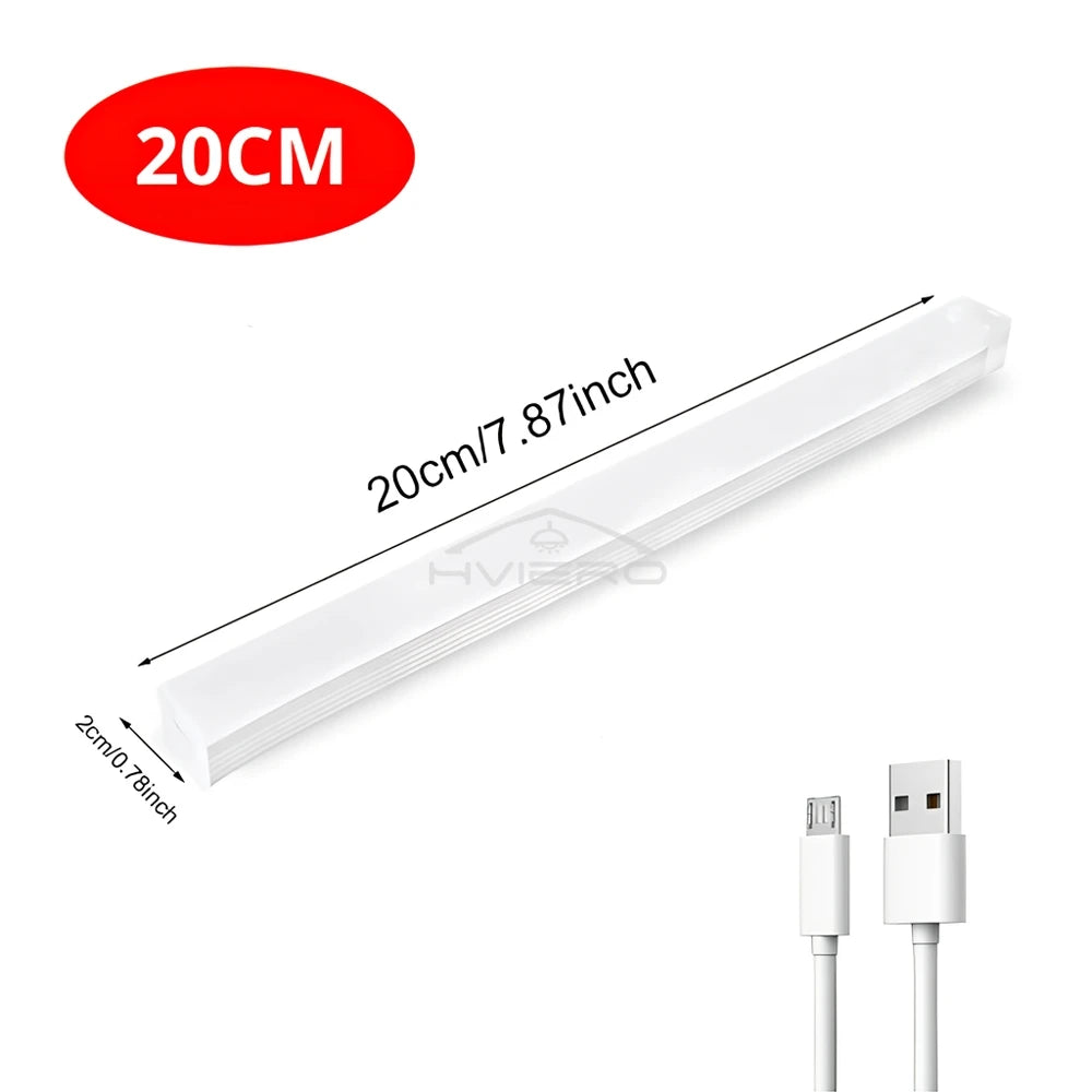 Wireless Motion Sensor Led Lamp Usb Rechargeable Night Light Kitchen Wardrobe Closet Living Decorative Lighting Smart Touch Bulb