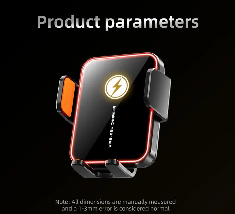 Magnetic Car Phone Holder 15W Wireless Fast Charger Infrared Induction Car Air Vent Bracket for iPhone 12 13 14 15 Andorid Mount
