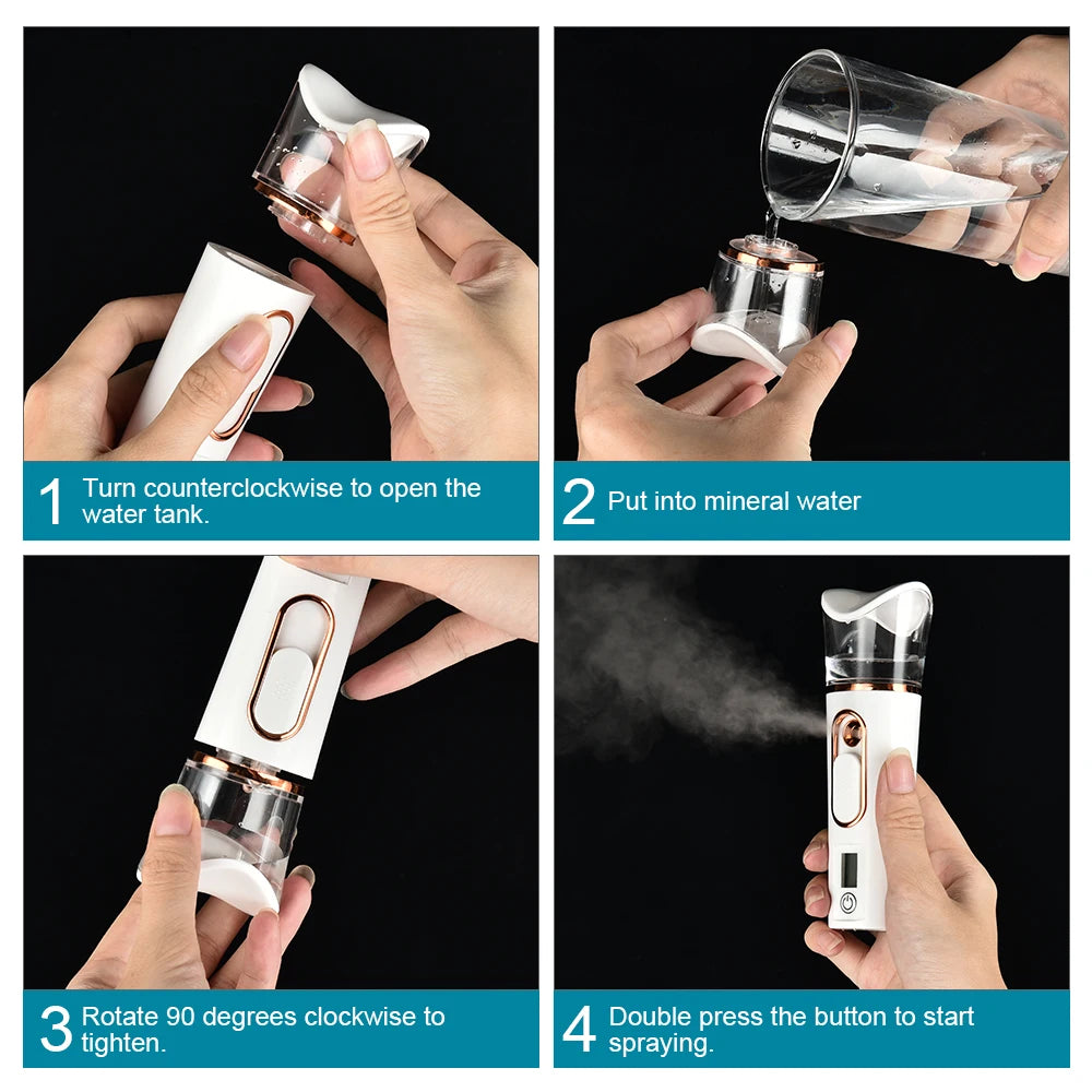 Hot Compress Blackhead Remover Vacuum Suction Acne Pore Cleaner Electric Nose Face Deep Cleansing Skin Care Device Birthday Gift