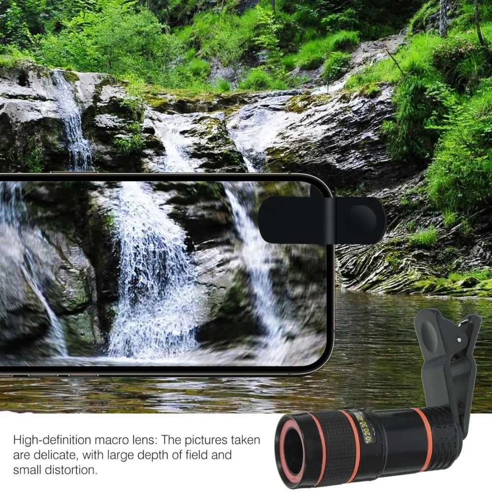 1pcs 18/28 Times Single Barrel Telephoto Lens External Camera, Suitable For Mobile Phones, Telescopes, Concert Shooting