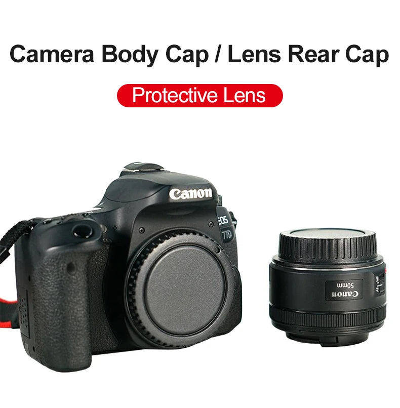 Camera Lens Cap for Nikon F Mount SLR Camera Body Cap Lens Rear Cap D800 D850 D910 D7200 D7300 D7500  D810 D5200