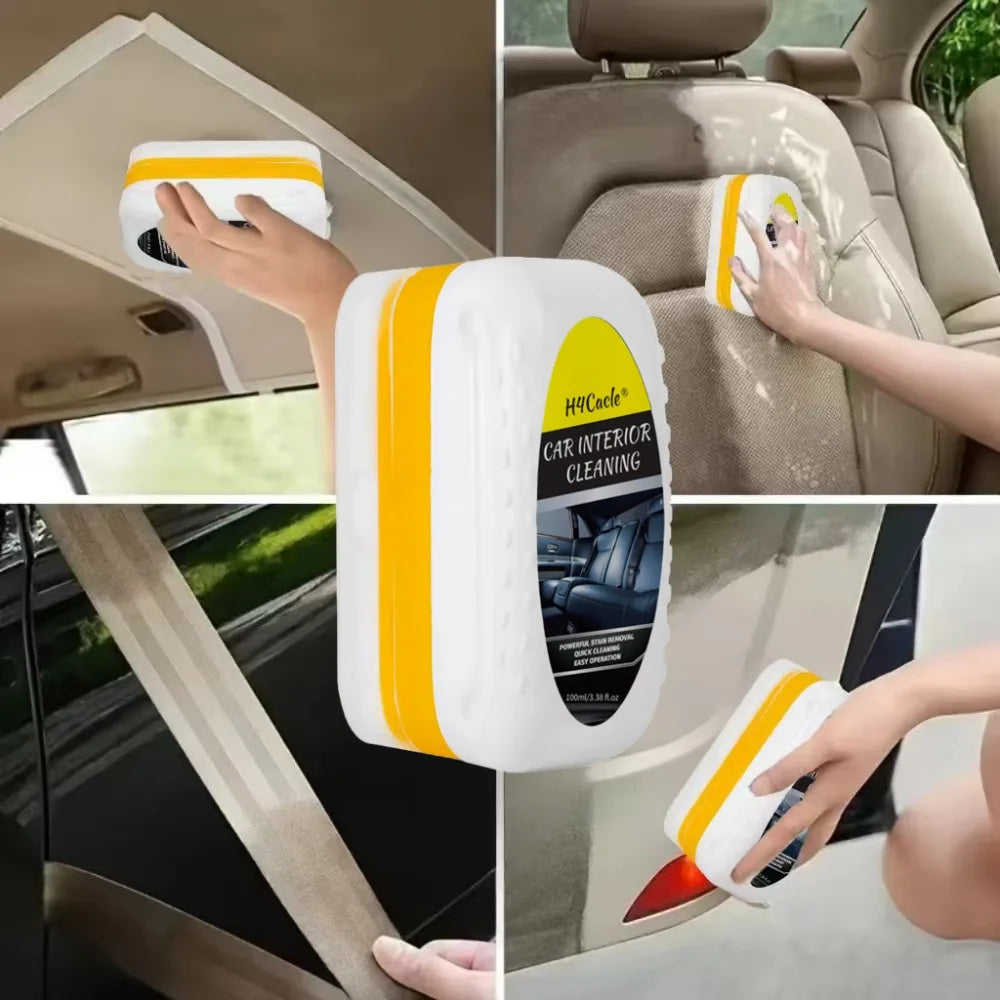 Car Interior Cleaner Brush Seats Ceiling Headliner Cleaner Leather Fabric Waterfree Multipurpose Auto Dash Plastic Cleaning Tool