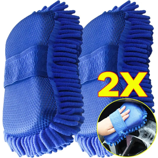 Auto Gloves Car Washing Accessories  Car Cleaning Brush Cleaner Tools Microfiber Cars Washer Sponge Cleaning Washing Towel