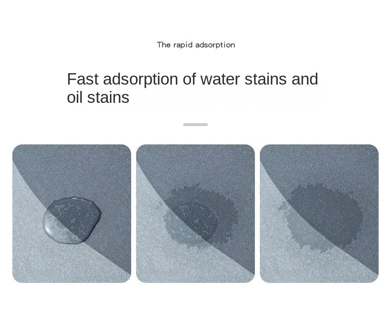 Super Absorbent Kitchen Floor Mat Diatom Mud Pad Bath Pad Anti-Slip Carpet Kitchen Mats Wipeable Wash Long Strip Carpet