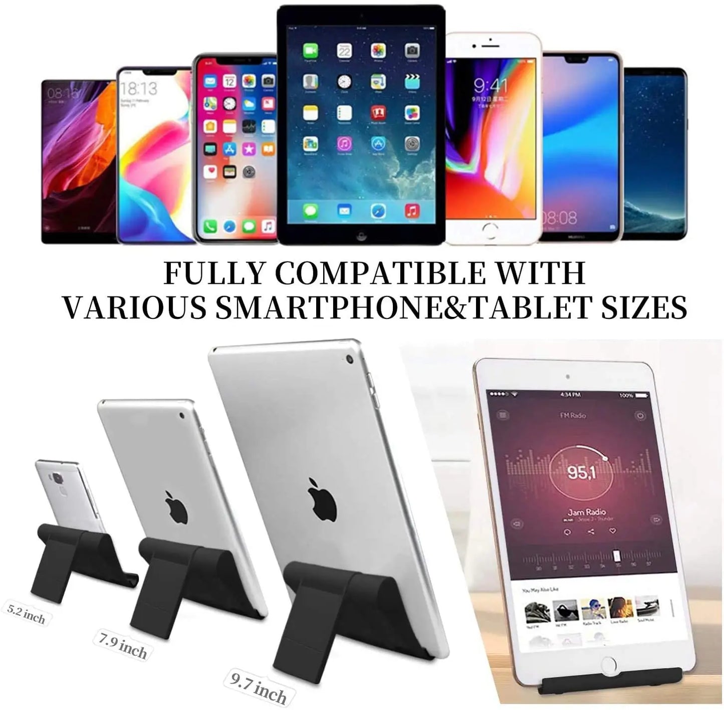 Универсальная настольная подставка для мобильного телефона iPhone iPad, регулируемая складная подставка для планшета, держатель для телефона на стол.