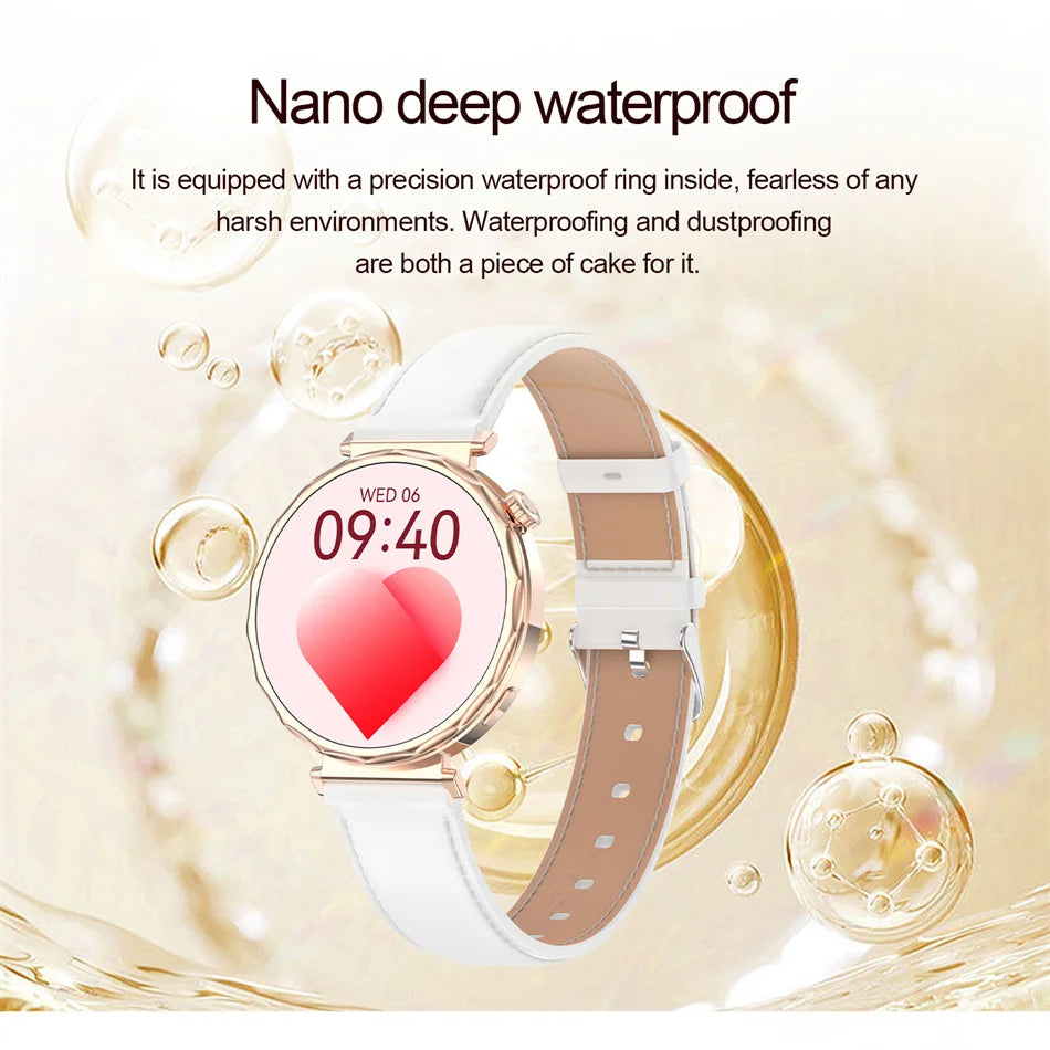 2025 New GPS Tracking Smartwatch Women AMOLED HD Screen Heart Rate Bluetooth Call IP68 Waterproof Smart Watch Android IOS