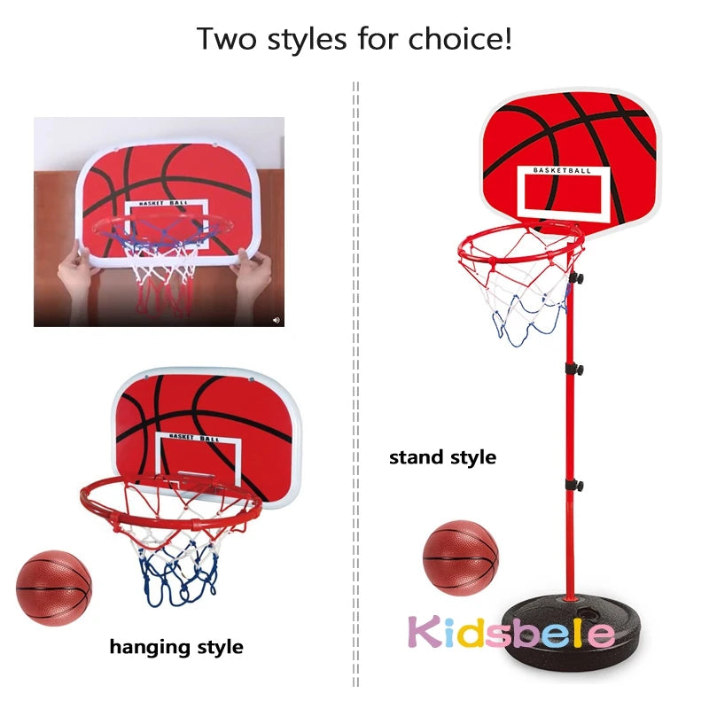 Toddler Adjustable Basketball Hoop 63-150CM Stand Rack for Kids Baby Outdoor Indoor Ball Sport Backboard Rim Shoot Children Toy