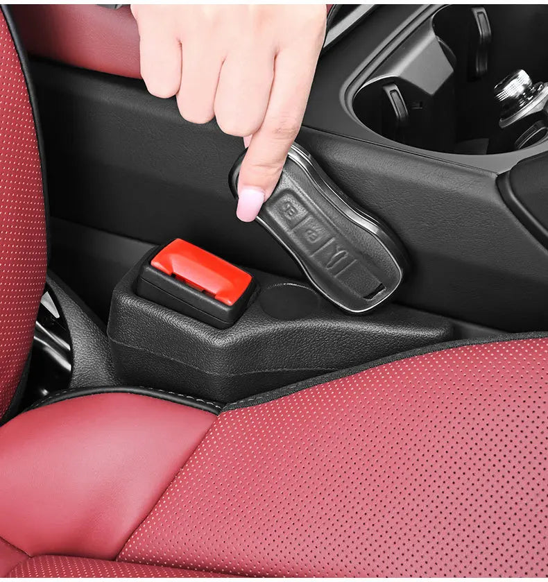 2Pcs Car Seat Gap Filler Odorless Seat Belt Buckle Protector Flexible Seat Side Gap Filling Strip Universal Auto Drop Blocker