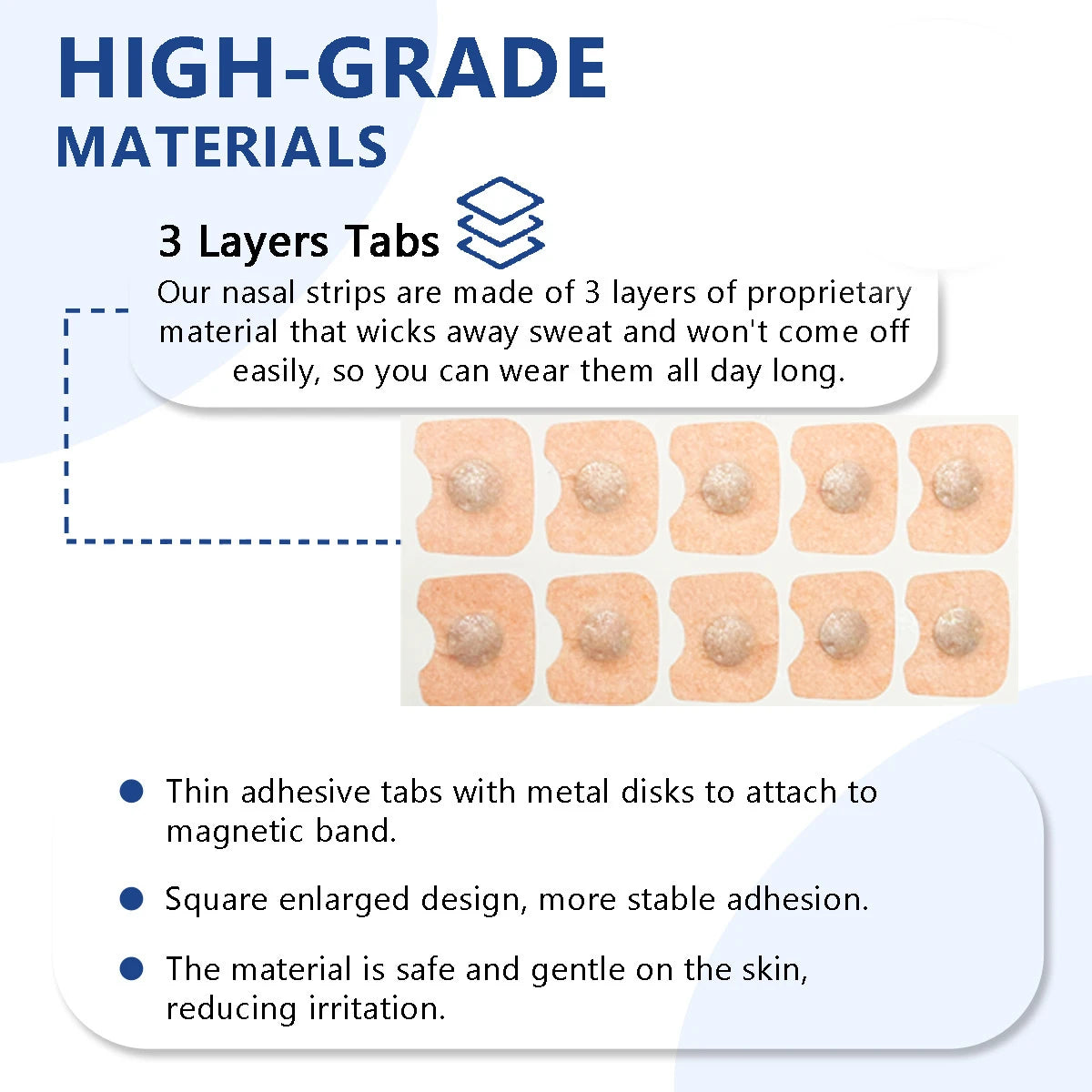 30Days Nasal breathing dilators Magnetic Nasal Strips Increase Air Intake Improve Sleep Quality Reduce Snoring