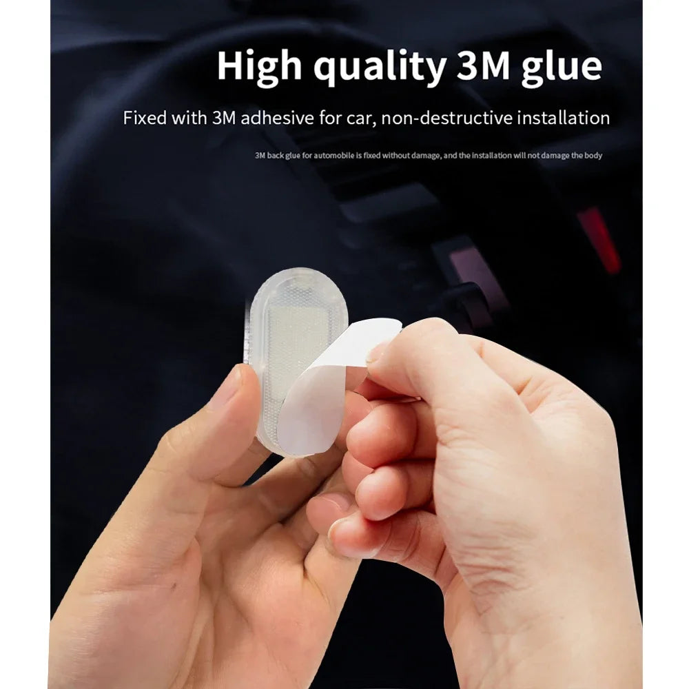 Car Interior LED Night Lighting Under Cabinet Light Touch Sensor Reading Lamp LED Book Lights USB Rechargeable Car Door Light