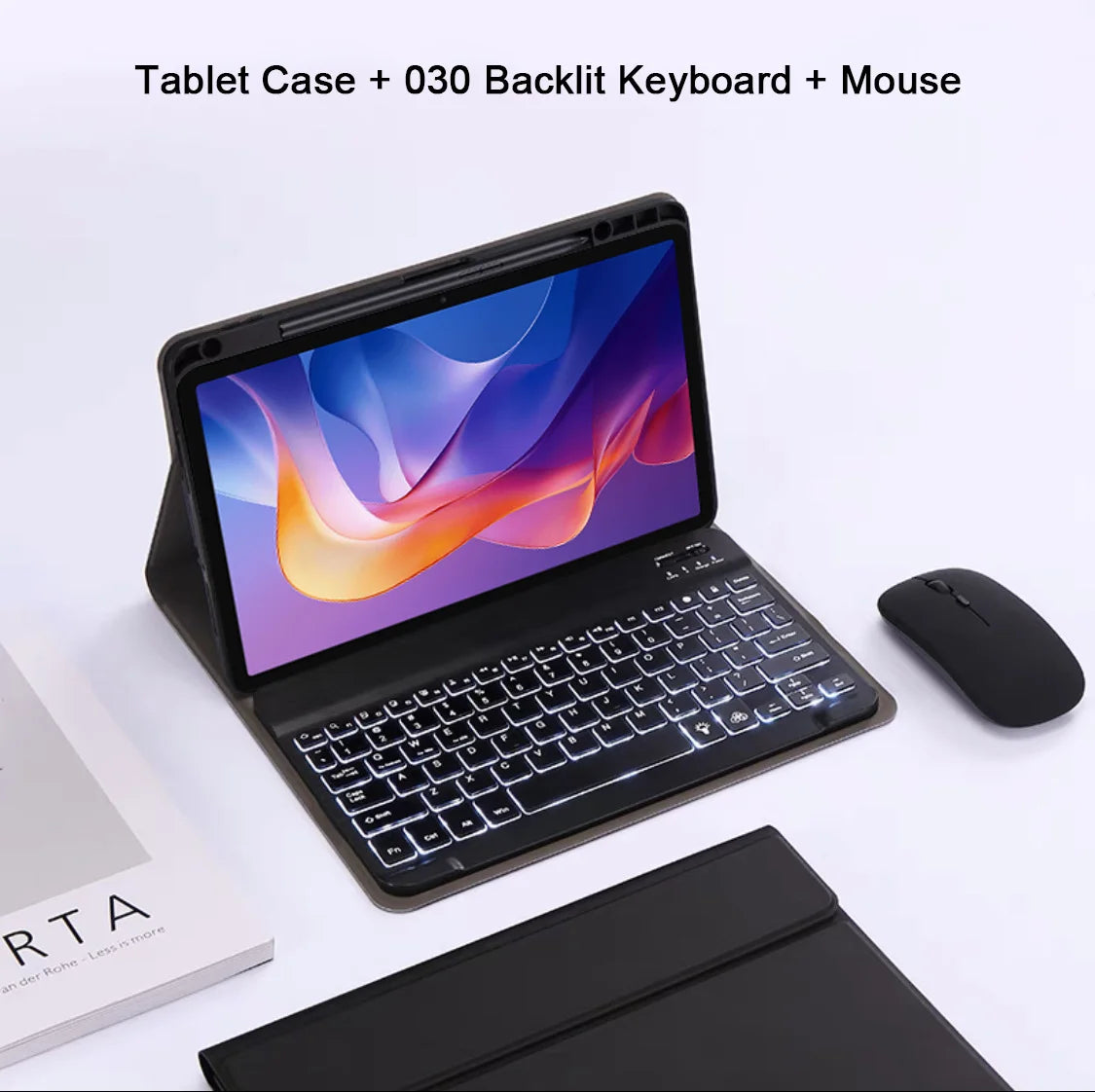 Keyboard Case for Xiaomi Redmi Pad 2 Case, Keyboard Cover For Redmi Pad 2 11-inch Tablet Case Wth Pencil Slot
