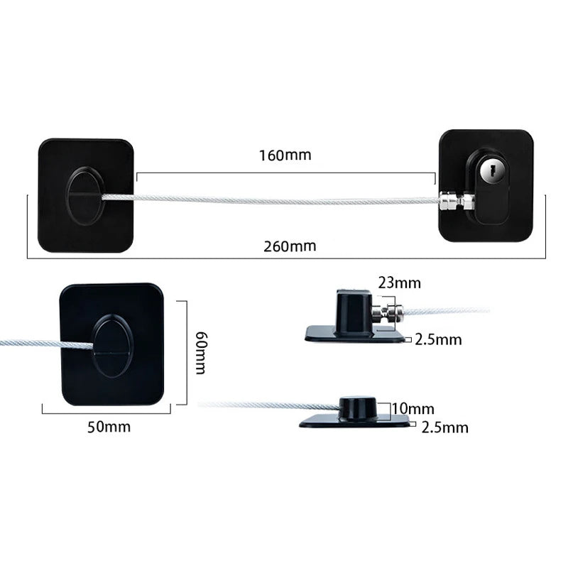 Baby Safety Password Lock Multi-Functional Door Window Kids Protection Locks Anti-Pinch Hand Drawer Refrigerator Cabinet Buckles