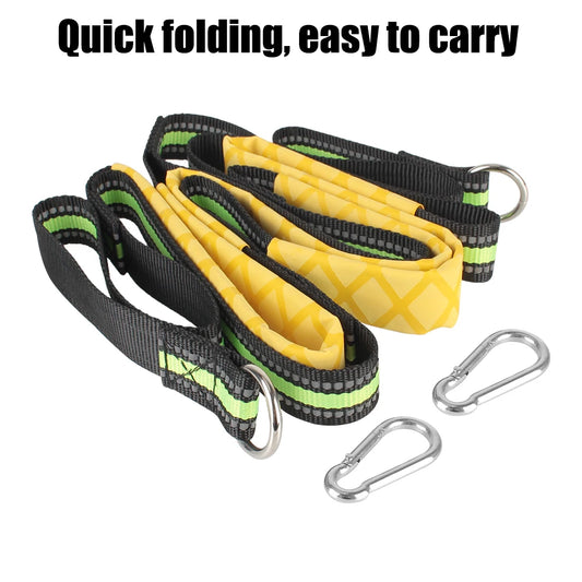 Launching Ladder Boat Folding Ladder Portable Yacht Boat Side Hanging Ladder 3/4/5 Step Boat Rope Ladder Boarding Soft Ladder