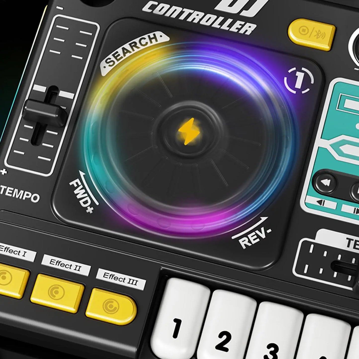 Kids Simulation DJ Mixer Controller Toys, Multi-function Music Effects Electronic Learning Game toys, Birthday Gift For Children