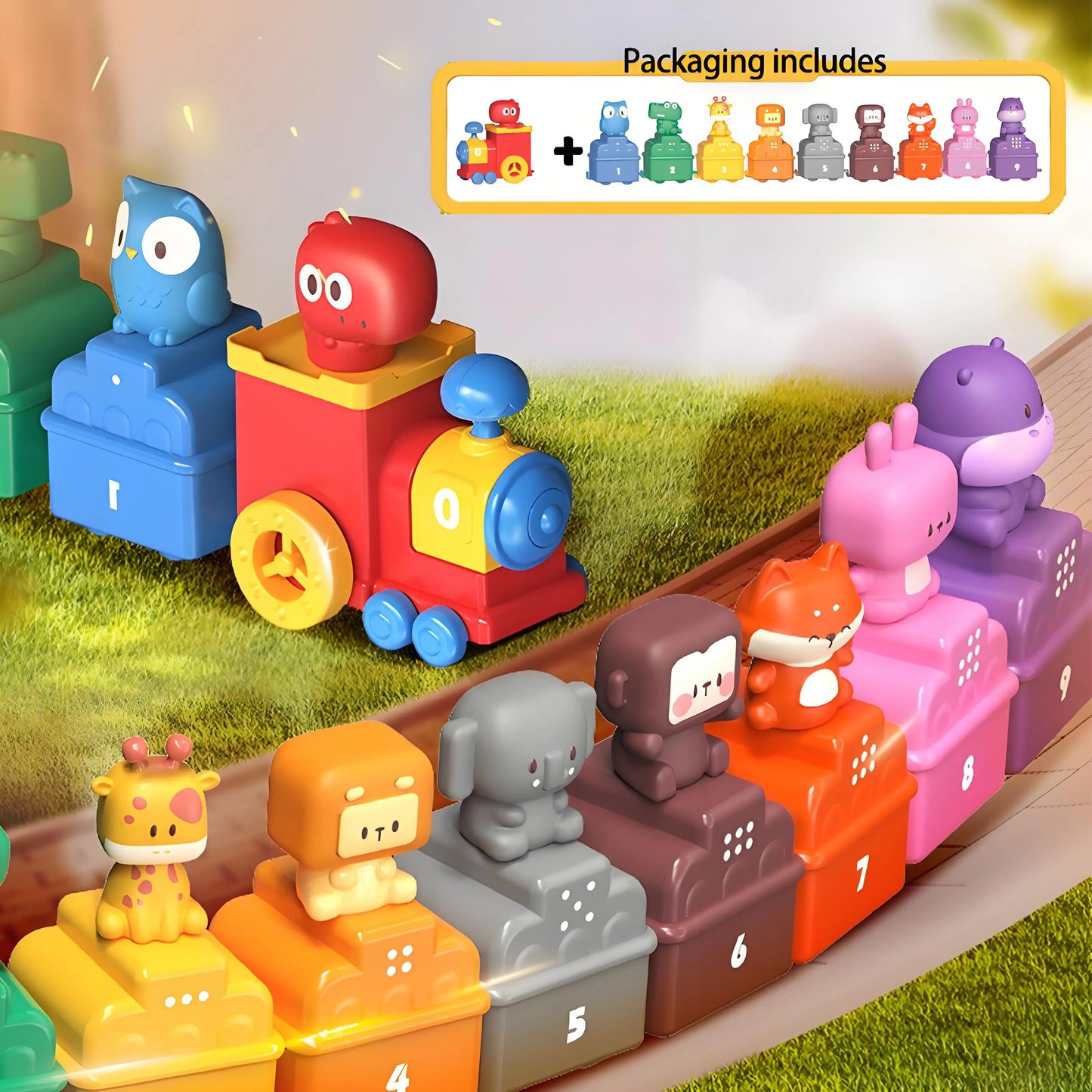 Children Electric Track Train Toy Steam Rail Car with Light&Music Mini Engineering Car Set Kids Puzzle Boy Toys Xmas Gifts