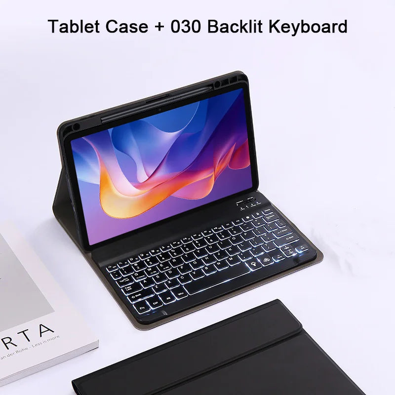 Keyboard Case for Xiaomi Redmi Pad 2 Case, Keyboard Cover For Redmi Pad 2 11-inch Tablet Case Wth Pencil Slot