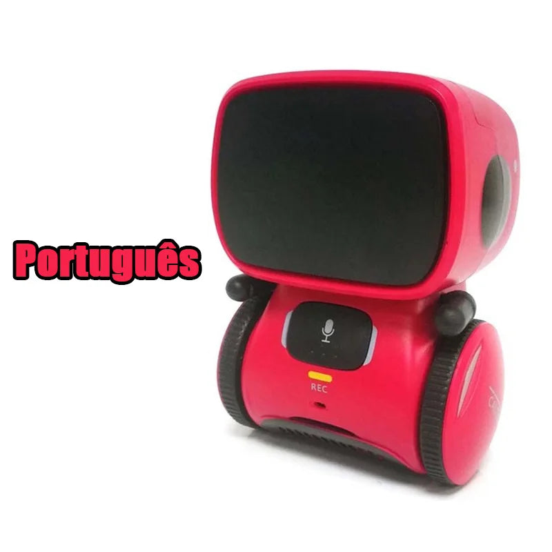 Emo Robot Intelligent Robots Russian & English & Spanish Version Voice & Touch control Toys Interactive Educational Children's G