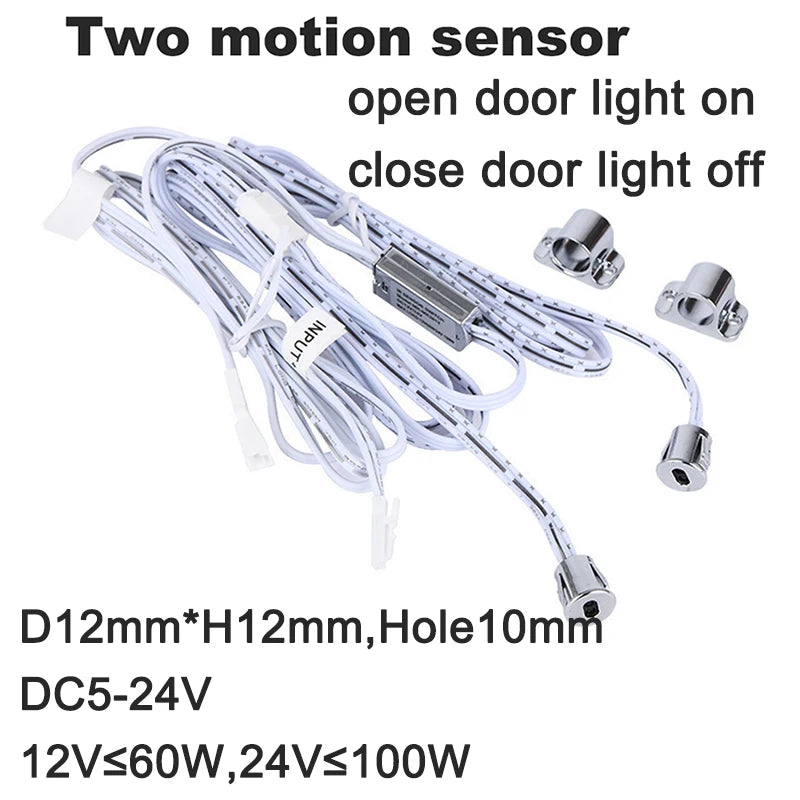Touch sensor switch Hand Sweep Switch 5A 12V-24V IR Motion Sensor Hand Wave Scan Smart LED Closet Cabinet light/Wardrobe lamp