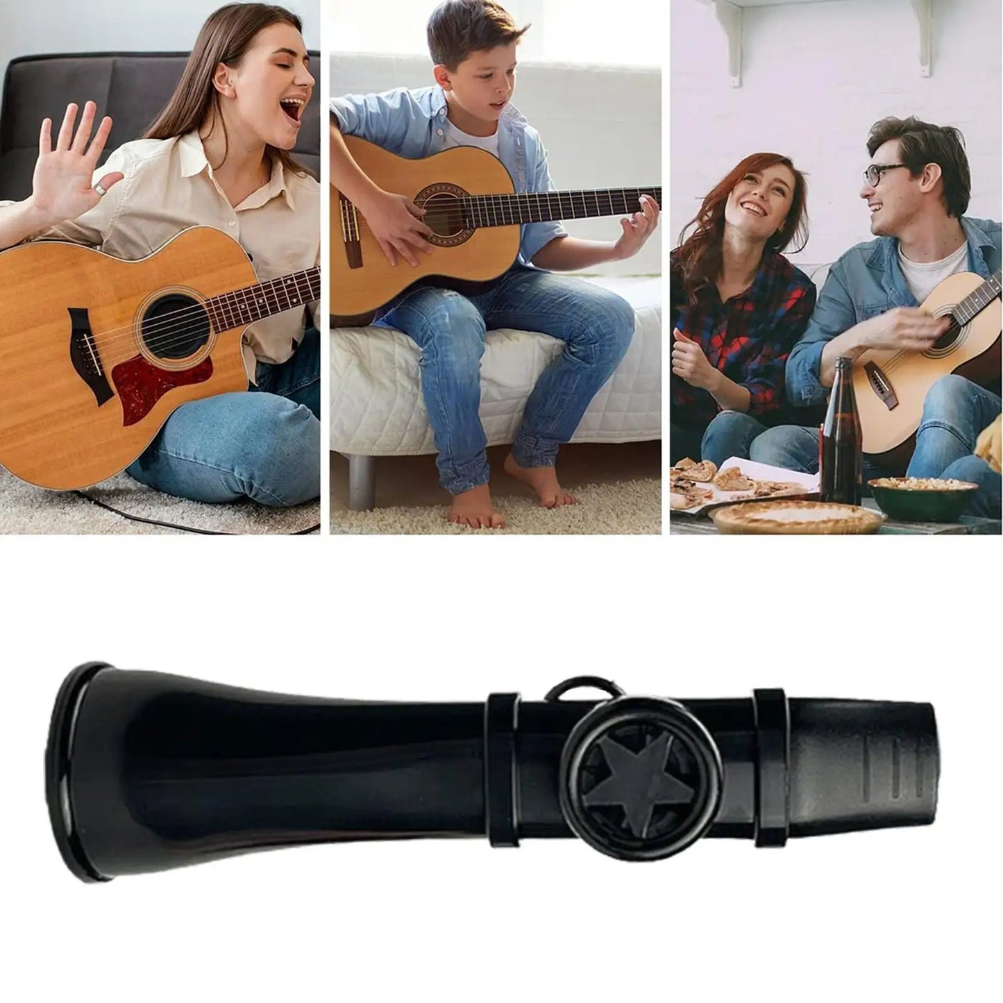 Kazoos for Children Music Instruments Reusable Kids Kazoo Educational for Guitar Ukulele Violin Piano Keyboard Music Lovers Gift