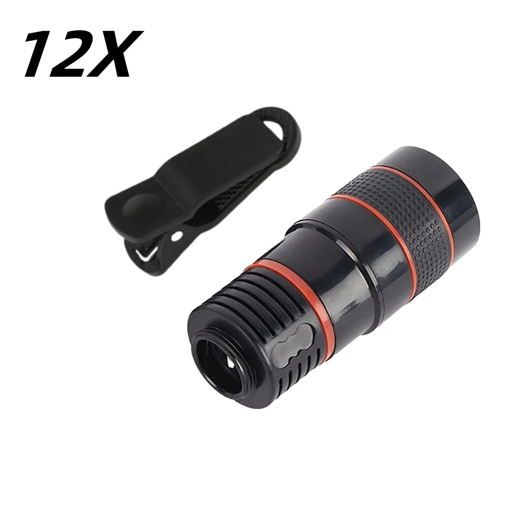 1pcs 18/28 Times Single Barrel Telephoto Lens External Camera, Suitable For Mobile Phones, Telescopes, Concert Shooting